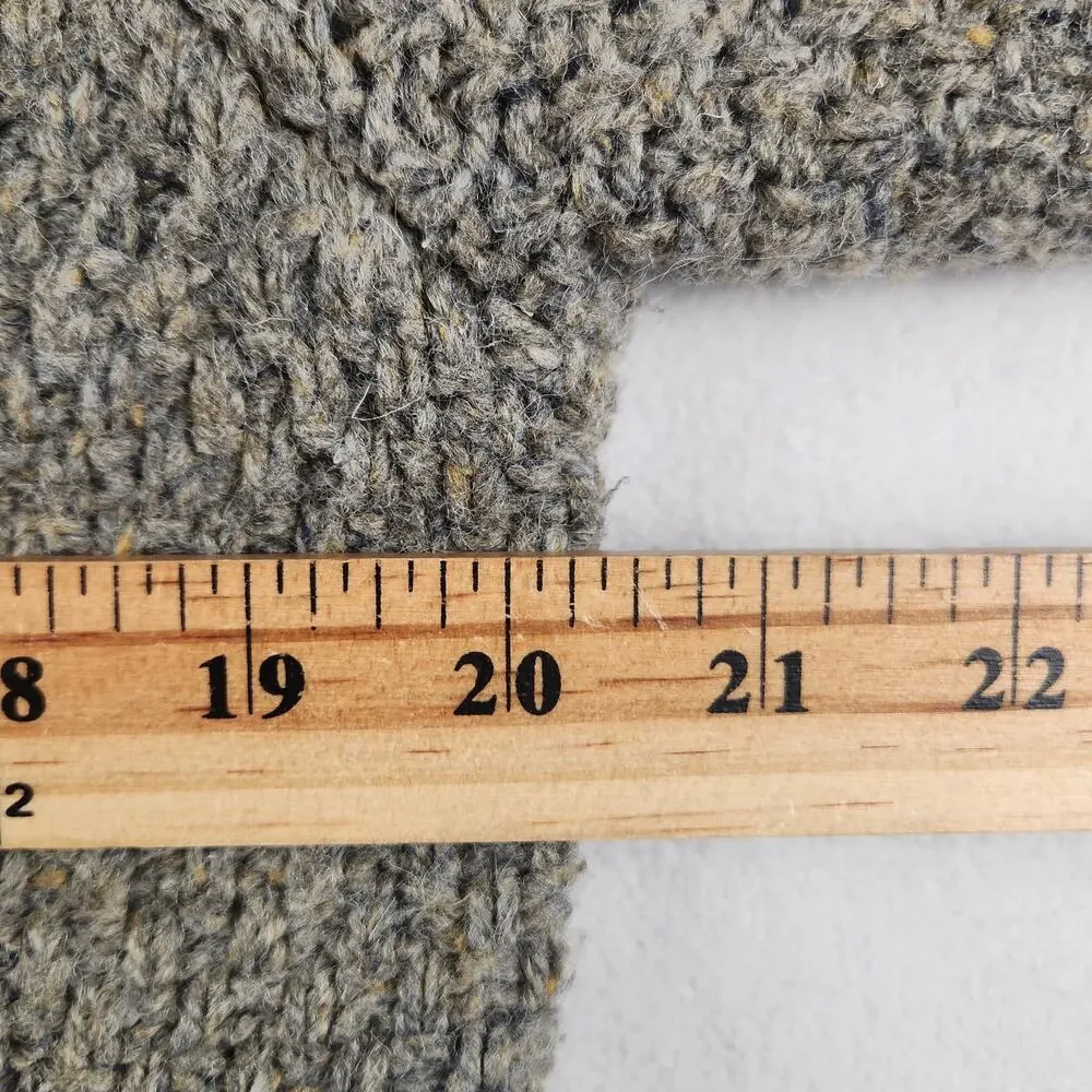 Cynthia Rowley Open Cardigan Sweater Women’s M Wool Blend Brown Chunky Knit EUC - Picture 14 of 16